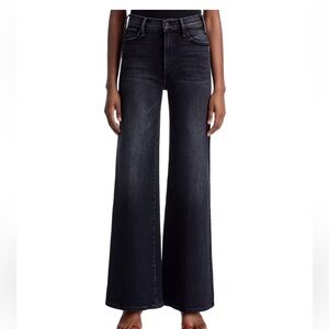 Mother Hustler Roller Sneak High Rise Jeans in Not Today Satan